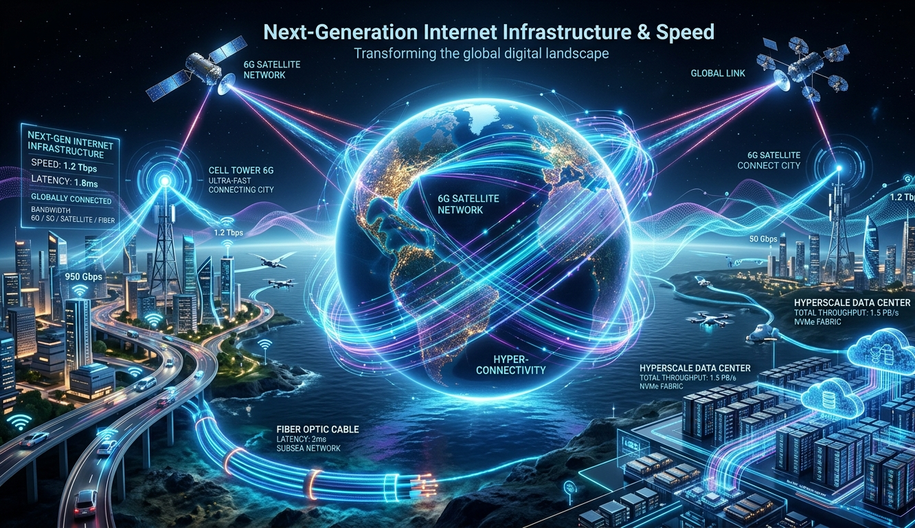  Next-Generation Internet Infrastructure & Speed: Transforming the Digital Future
